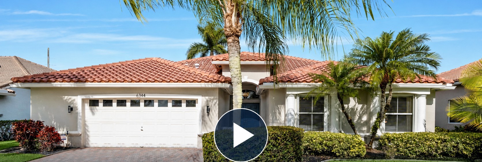 Front exterior of 6344 Old Medinah Circle, Lake Worth, FL