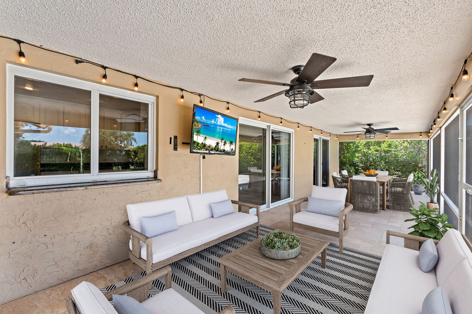 Covered patio