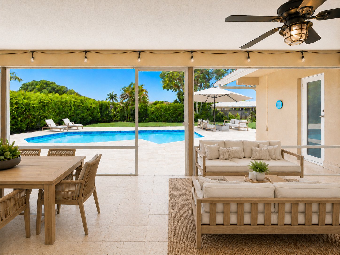 Covered patio